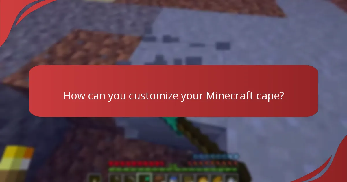 How to use capes in Minecraft?